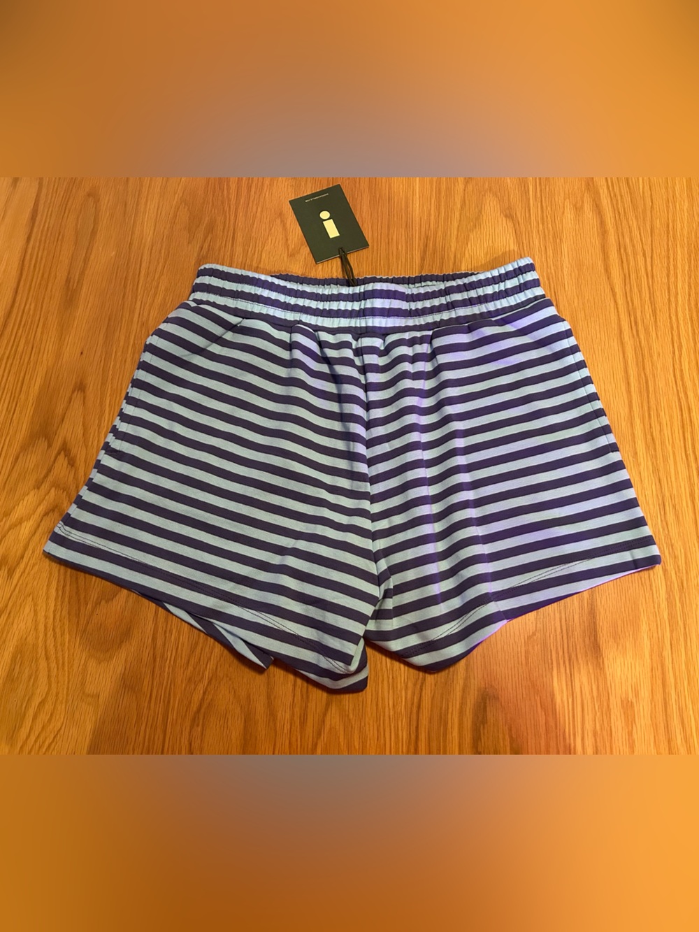 Daily Drills Malibu and Navy Striped Women’s Shorts